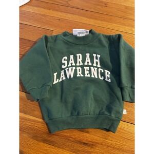 Vintage Third Street Sarah Lawrence Sweatshirt Crewneck Green Baby 12M Spellout